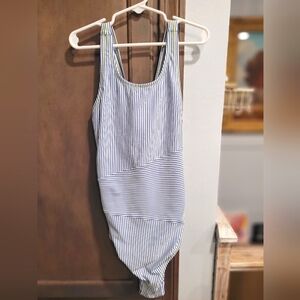 Striped Girls Swim Suit